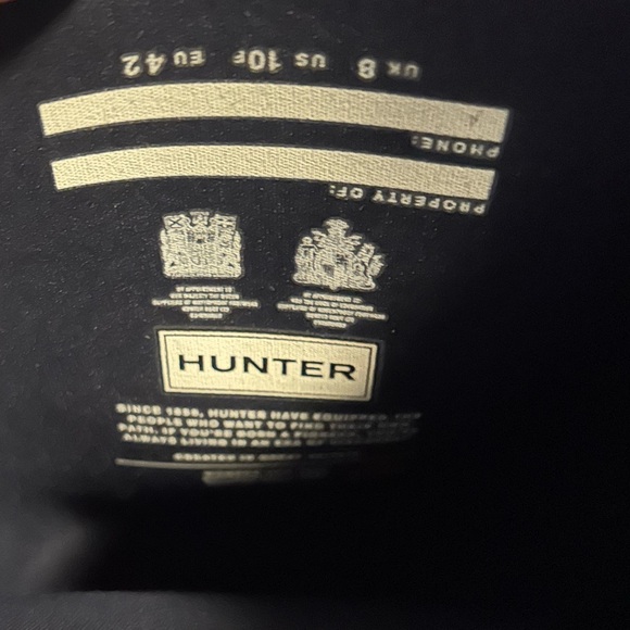 Hunter Women’s Navy blue Rain Boots - Picture 5 of 5